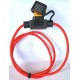 MINI BLADE FUSE HOLDER with 600mm Un-Cut Cable & 5A Fuse