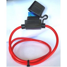 BLADE FUSE HOLDER with 600mm Un-Cut Cable & 15A Fuse