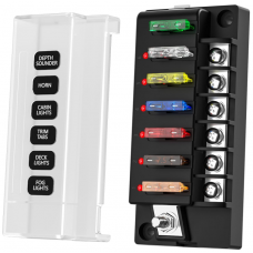 QLEC 6 WAY BUSSED PREMIUM POSITIVE FUSE BOX...