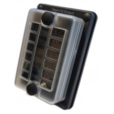 QLEC 12 WAY PREMIUM WEATHERPROOF FUSE BOX with REAR ENTRY TERMINATIONS...