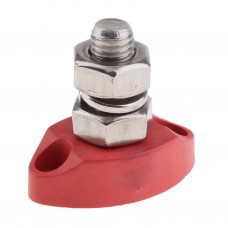10MM INSULATED JUNCTION STUD/ POST/ BUSS- RED