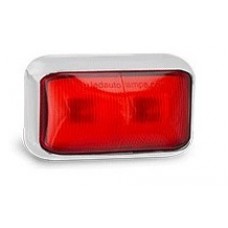 LED 58 SERIES RED CHROME MARKER LAMP + 3M CABLE