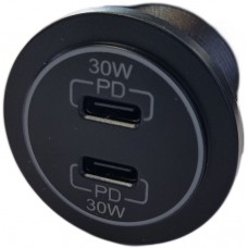 USB  Type-C  PD TWIN 30w SOCKET 12~24v, ...
