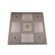 LARGE SQUARE 12~24v EURO LED DIMMABLE WITH NIGHT LIGHT, NICKEL MIRROR...