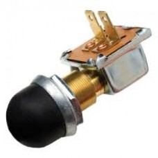 Push Button Mom. Switch H/D Brass
