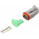 DT DEUTSCH CONNECTOR 2 PIN MALE HALF KIT...