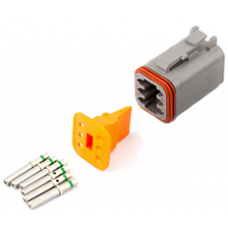DT DEUTSCH CONNECTOR 6 PIN MALE HALF KIT...