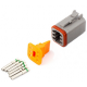 DT DEUTSCH CONNECTOR 6 PIN MALE HALF KIT...