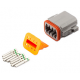 DT DEUTSCH CONNECTOR 8 PIN MALE HALF KIT...