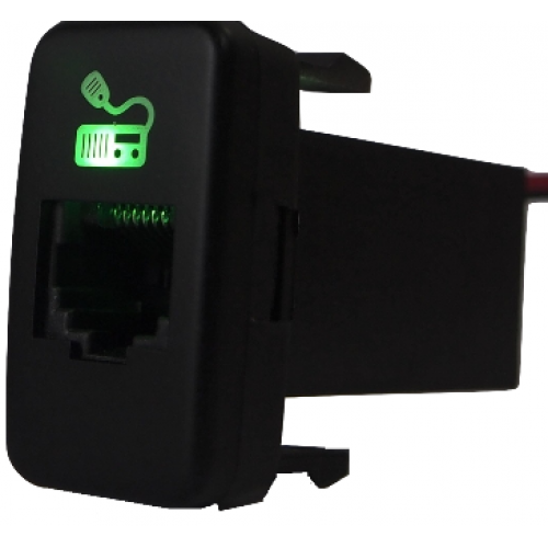 thumbnail image 2 of RJ45 UHF Radio Pass-Through Switch For Toyota Prado, Landcruiser, Hiace – Square, LED – Switch Boss 2 of 6