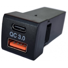 TOYOTA SQUARE COMBINATION USB Type-A & Type-C...