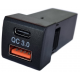 TOYOTA SQUARE COMBINATION USB Type-A & Type-C...