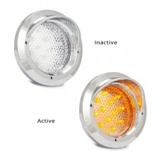 LED 110 SERIES CLEAR TAIL LAMP with CHROME SURROUND...