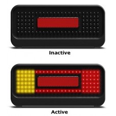 LED 210 Rectangular + 10M Cable, Stop-Tail / Ind / Licence Combo 12v