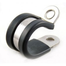 10MM RUBBER LINED STAINLESS P CLIP